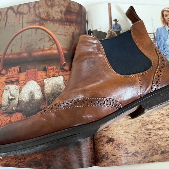 Melvin & Hamilton "Selina" Brown Leather Pointy Toe Booties: Size 40 (9.5 US) - Picture 3 of 9